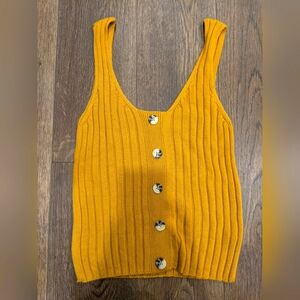 Primark Gold knit tank / vest size small